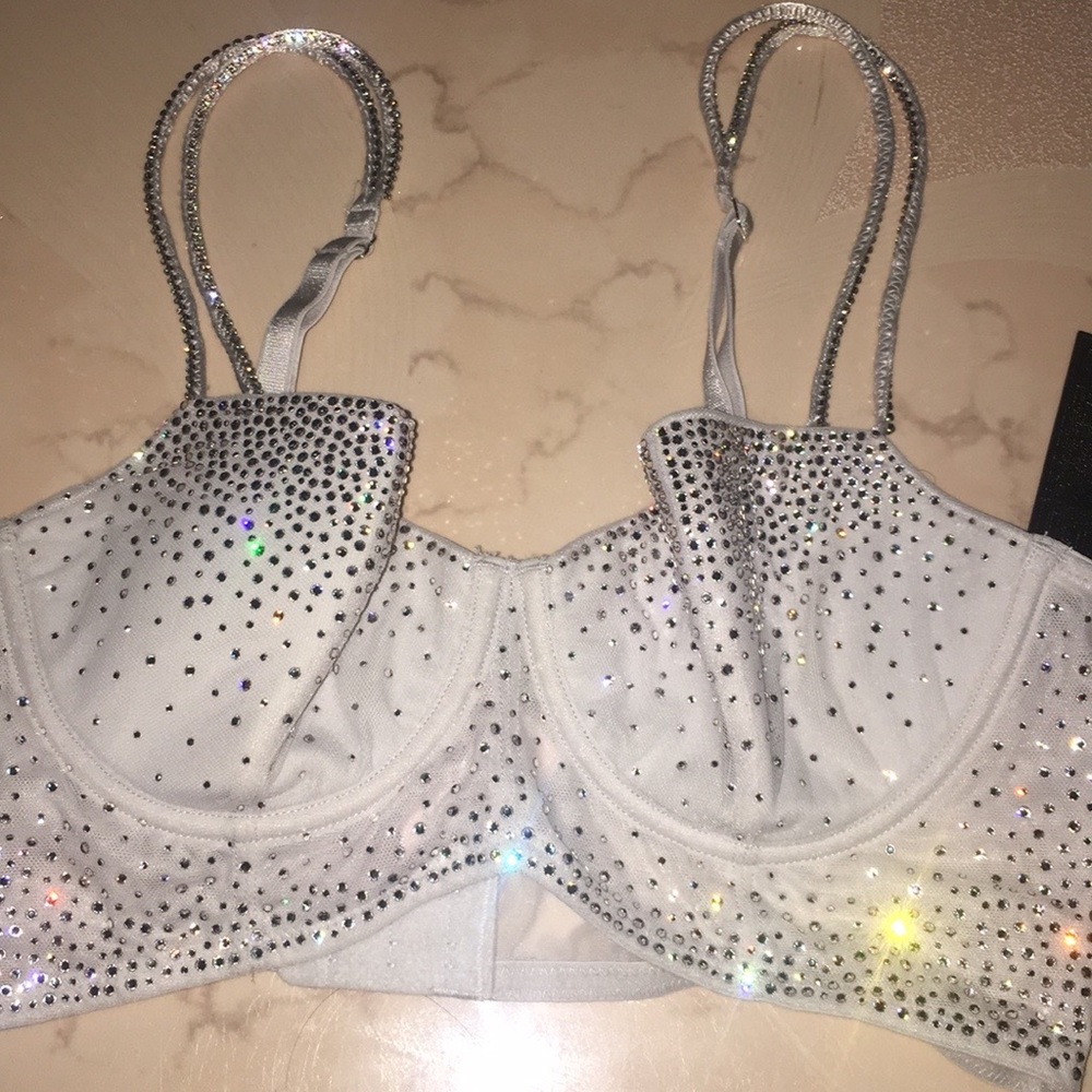 Embellished bra